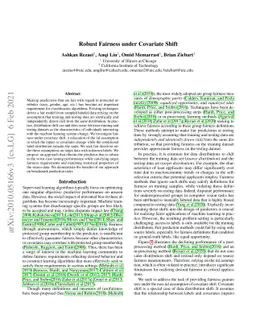 Robust Fairness under Covariate Shift