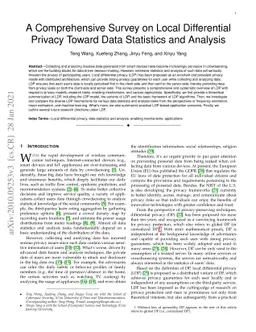 A Comprehensive Survey on Local Differential Privacy Toward Data
  Statistics and Analysis