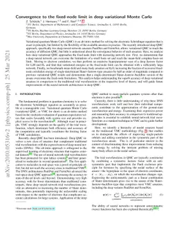 Convergence to the fixed-node limit in deep variational Monte Carlo