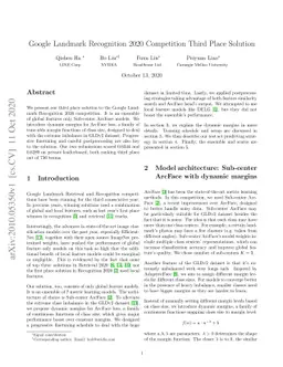 Google Landmark Recognition 2020 Competition Third Place Solution