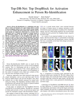 Top-DB-Net: Top DropBlock for Activation Enhancement in Person
  Re-Identification