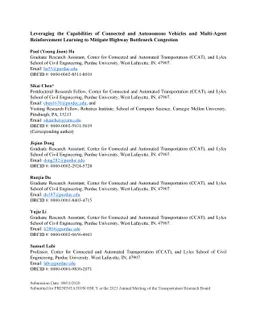 Leveraging the Capabilities of Connected and Autonomous Vehicles and
  Multi-Agent Reinforcement Learning to Mitigate Highway Bottleneck Congestion