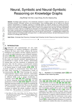 Neural, Symbolic and Neural-Symbolic Reasoning on Knowledge Graphs