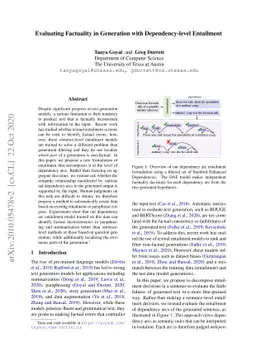 Evaluating Factuality in Generation with Dependency-level Entailment