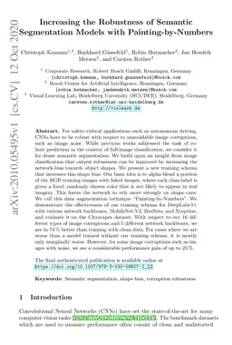 Increasing the Robustness of Semantic Segmentation Models with
  Painting-by-Numbers