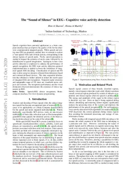 The "Sound of Silence" in EEG -- Cognitive voice activity detection