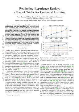 Rethinking Experience Replay: a Bag of Tricks for Continual Learning