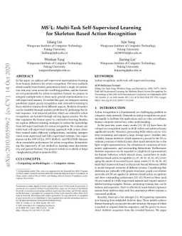MS$^2$L: Multi-Task Self-Supervised Learning for Skeleton Based Action
  Recognition