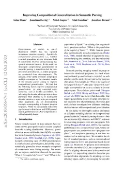 Improving Compositional Generalization in Semantic Parsing