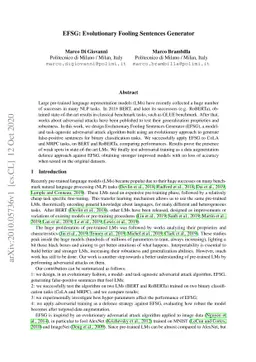 EFSG: Evolutionary Fooling Sentences Generator