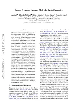 Probing Pretrained Language Models for Lexical Semantics