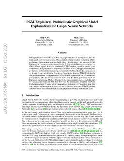 PGM-Explainer: Probabilistic Graphical Model Explanations for Graph
  Neural Networks