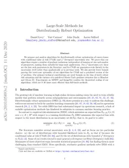 Large-Scale Methods for Distributionally Robust Optimization