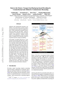 Back to the Future: Unsupervised Backprop-based Decoding for
  Counterfactual and Abductive Commonsense Reasoning