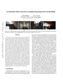 Cut-and-Paste Object Insertion by Enabling Deep Image Prior for
  Reshading