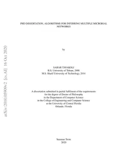 PhD dissertation to infer multiple networks from microbial data