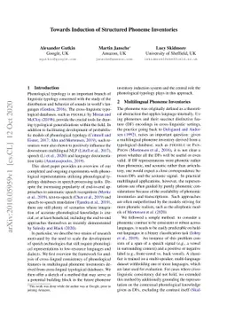Towards Induction of Structured Phoneme Inventories