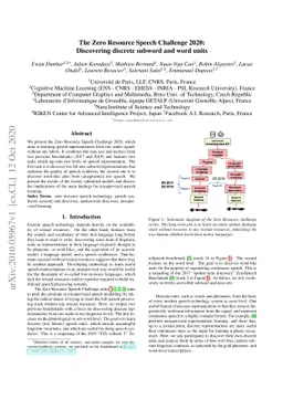 The Zero Resource Speech Challenge 2020: Discovering discrete subword
  and word units