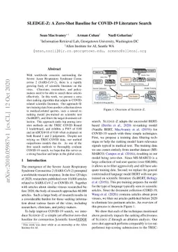 SLEDGE-Z: A Zero-Shot Baseline for COVID-19 Literature Search