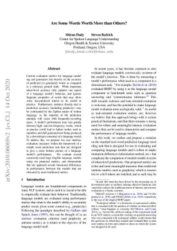 Are Some Words Worth More than Others?