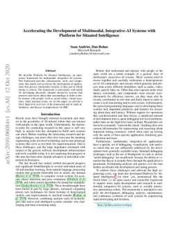 Accelerating the Development of Multimodal, Integrative-AI Systems with
  Platform for Situated Intelligence