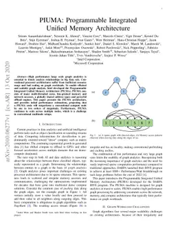 PIUMA: Programmable Integrated Unified Memory Architecture