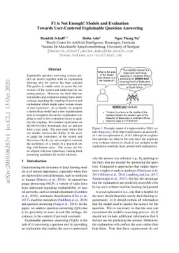 F1 is Not Enough! Models and Evaluation Towards User-Centered
  Explainable Question Answering