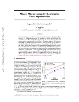 MixCo: Mix-up Contrastive Learning for Visual Representation