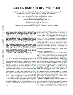 Data Engineering for HPC with Python