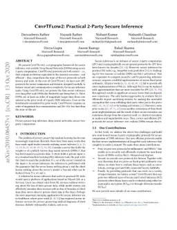 CrypTFlow2: Practical 2-Party Secure Inference