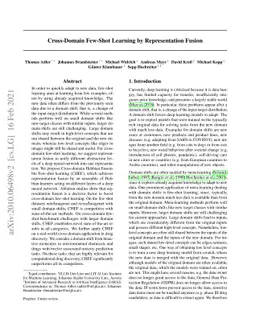 Cross-Domain Few-Shot Learning by Representation Fusion