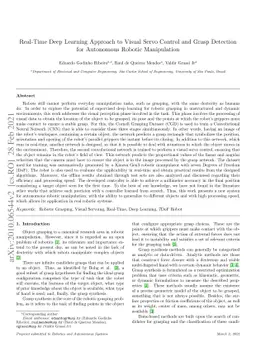 Real-Time Deep Learning Approach to Visual Servo Control and Grasp
  Detection for Autonomous Robotic Manipulation