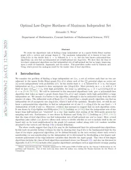 Optimal Low-Degree Hardness of Maximum Independent Set