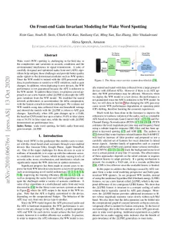 On Front-end Gain Invariant Modeling for Wake Word Spotting
