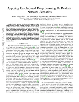 Applying Graph-based Deep Learning To Realistic Network Scenarios