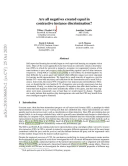 Are all negatives created equal in contrastive instance discrimination?