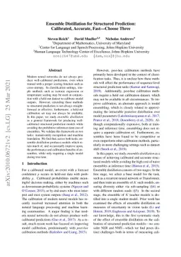 Ensemble Distillation for Structured Prediction: Calibrated, Accurate,
  Fast-Choose Three