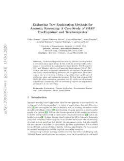 Evaluating Tree Explanation Methods for Anomaly Reasoning: A Case Study
  of SHAP TreeExplainer and TreeInterpreter