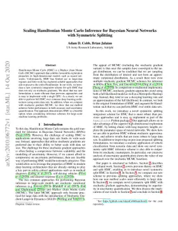 Scaling Hamiltonian Monte Carlo Inference for Bayesian Neural Networks
  with Symmetric Splitting
