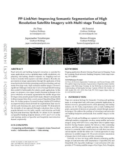 PP-LinkNet: Improving Semantic Segmentation of High Resolution Satellite
  Imagery with Multi-stage Training