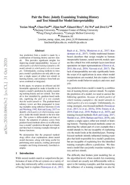 Pair the Dots: Jointly Examining Training History and Test Stimuli for
  Model Interpretability