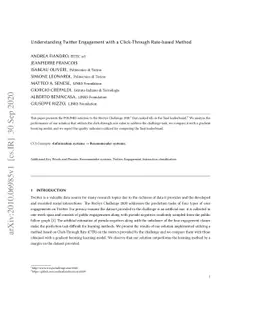 Understanding Twitter Engagement with a Click-Through Rate-based Method