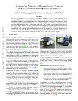 A Geometric Approach to On-road Motion Planning for Long and Multi-Body
  Heavy-Duty Vehicles