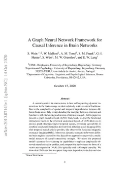 A Graph Neural Network Framework for Causal Inference in Brain Networks