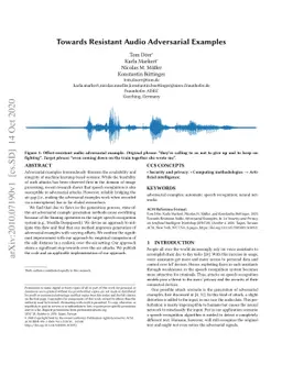 Towards Resistant Audio Adversarial Examples