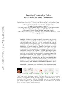Learning Propagation Rules for Attribution Map Generation
