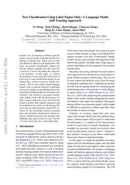 Text Classification Using Label Names Only: A Language Model
  Self-Training Approach