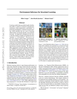 Environment Inference for Invariant Learning