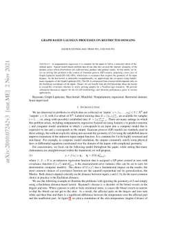 Graph Based Gaussian Processes on Restricted Domains