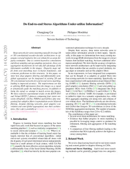 Do End-to-end Stereo Algorithms Under-utilize Information?